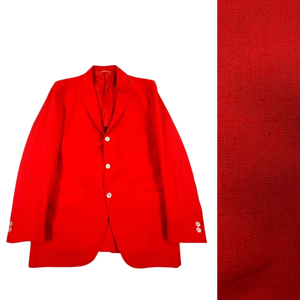 1950s Palm Beach Blazer 42R Bataya Weave Mens Rockabilly Hollywood